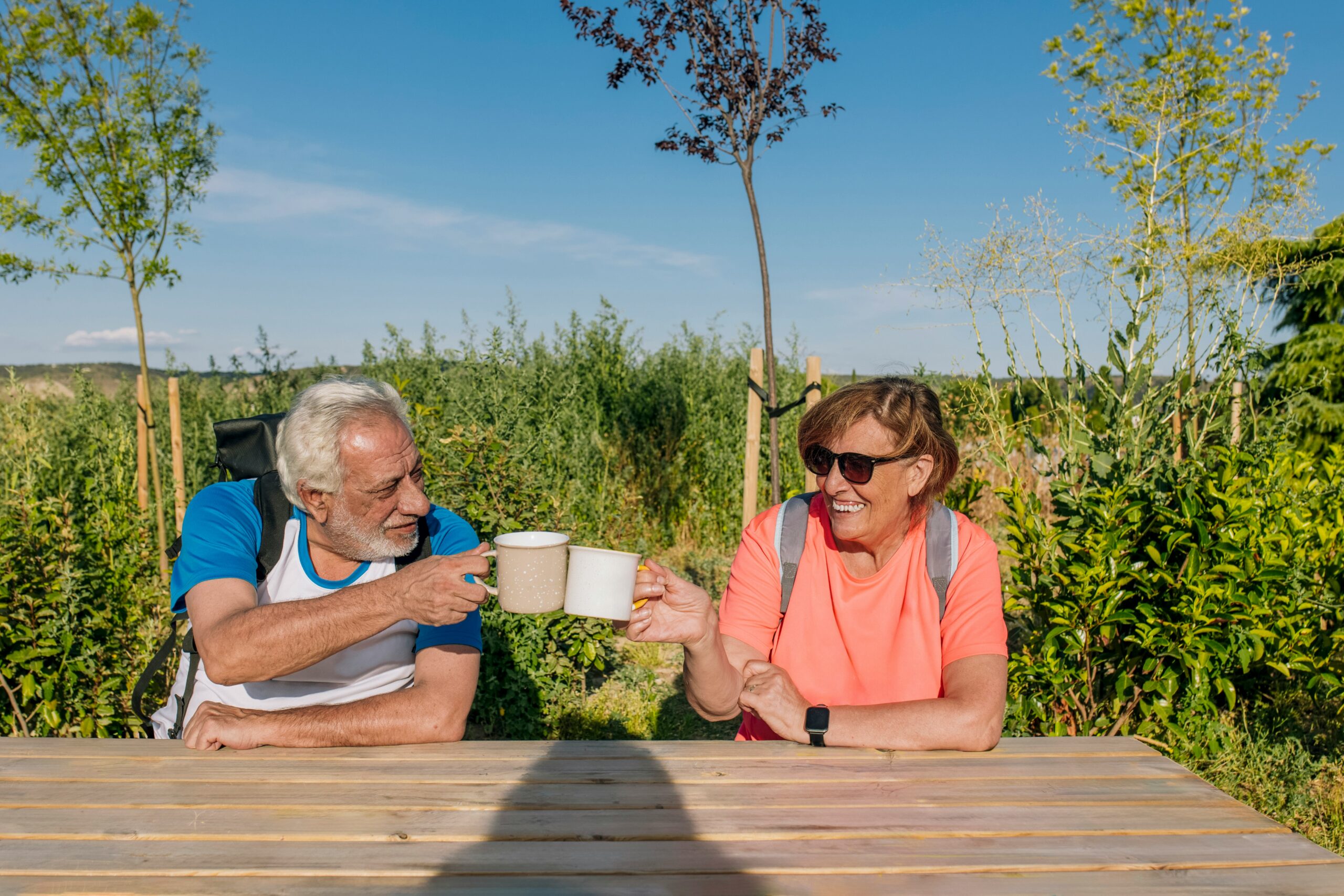 Ouderen wandelen